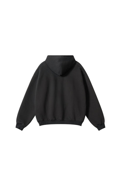 345GSM Fleece Solid Oversized Hoodie