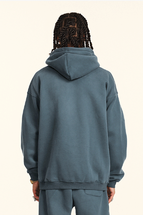 345GSM Fleece Solid Oversized Hoodie