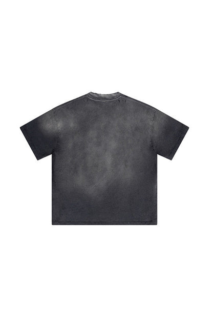 250GSM Distressed Washed Sun Fade Tee