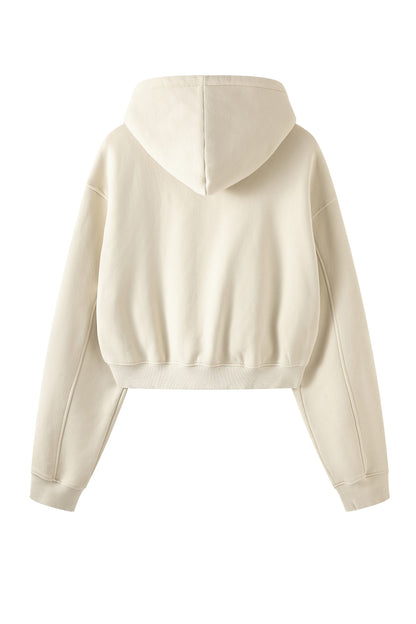 Washed Fleece Zipper Jacket