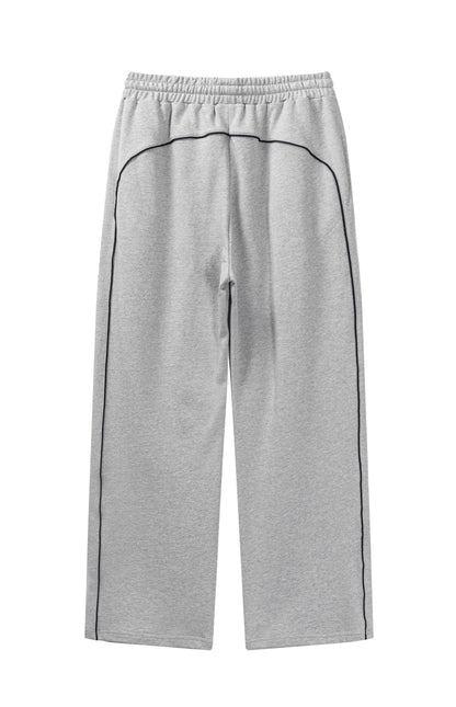 380GSM?Stripe Side Screen Printed Sweatpants