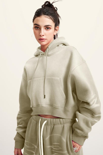 Washed Gradient Fleece Hoodie