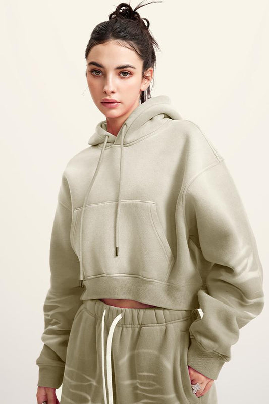 Washed Gradient Fleece Hoodie