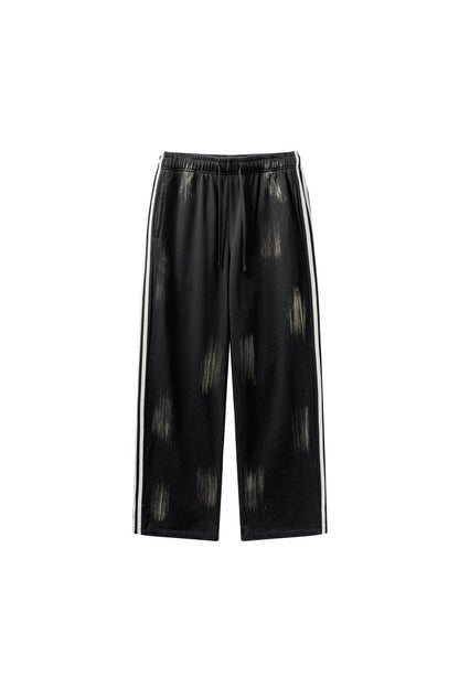 380GSM Brush Dyed Stripe Side Sweatpants