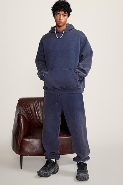 Pigment Dyed Fleece Hoodie