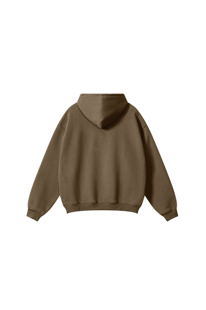 345GSM Fleece Solid Oversized Hoodie