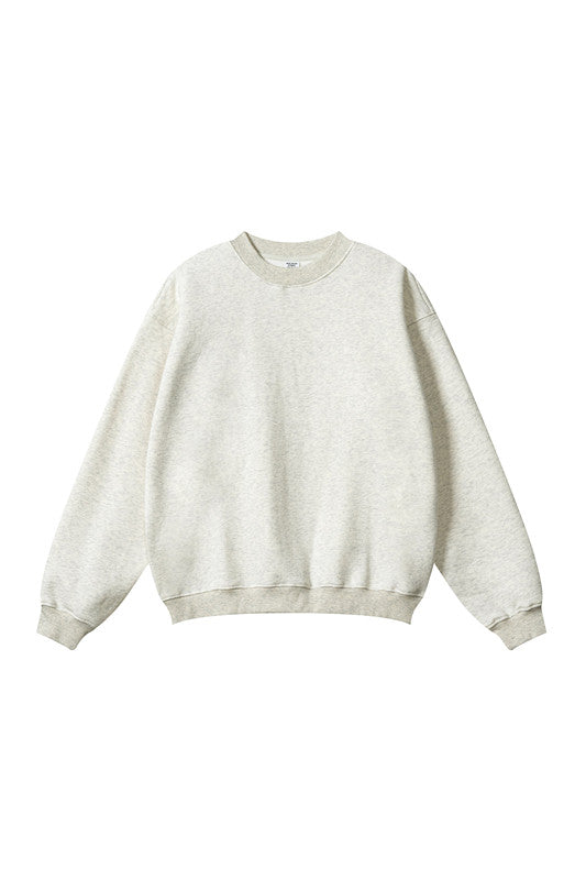 345GSM Fleece Solid Color Crew