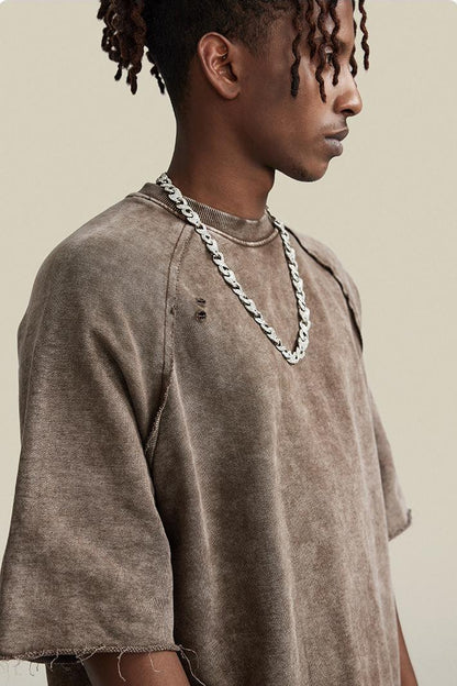 Washed Distressed Tee