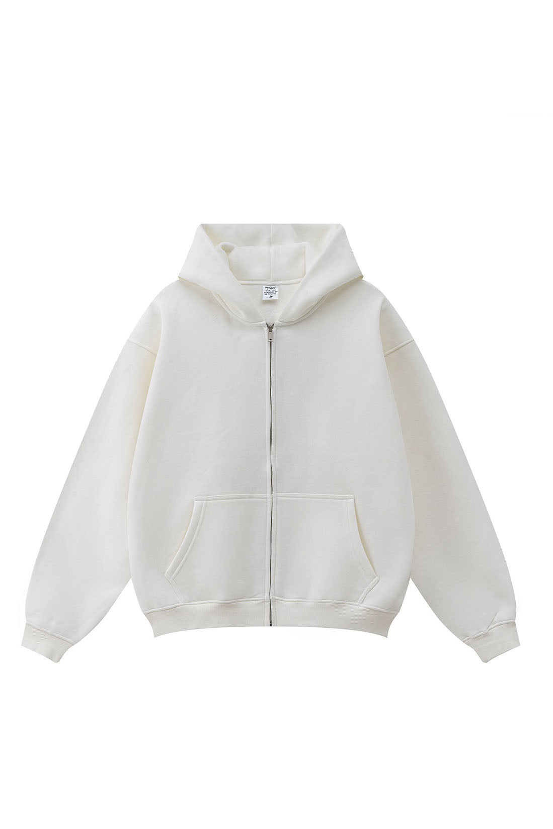 345GSM Fleece Solid Color Zipper Jacket
