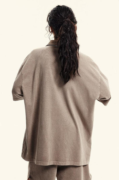 310GSM Washed Polo Tee