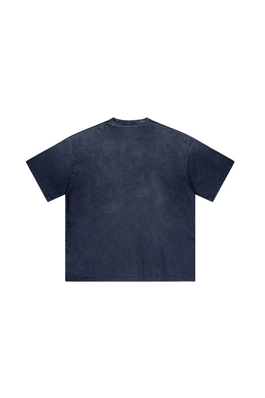 250GSM Distressed Washed Sun Fade Tee