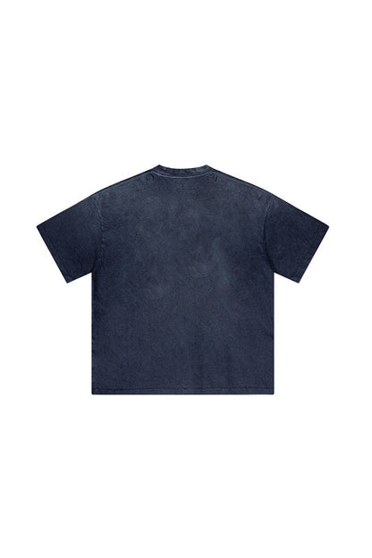 250GSM Distressed Washed Sun Fade Tee
