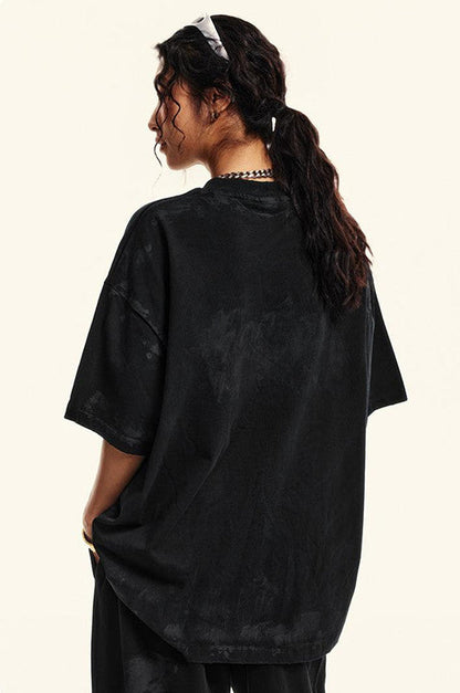 305GSM Distressed Dirty Effect Tee