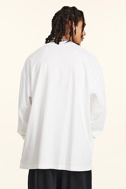 100% Cotton 250GSM Pigment Dyed Long Sleeve Crew