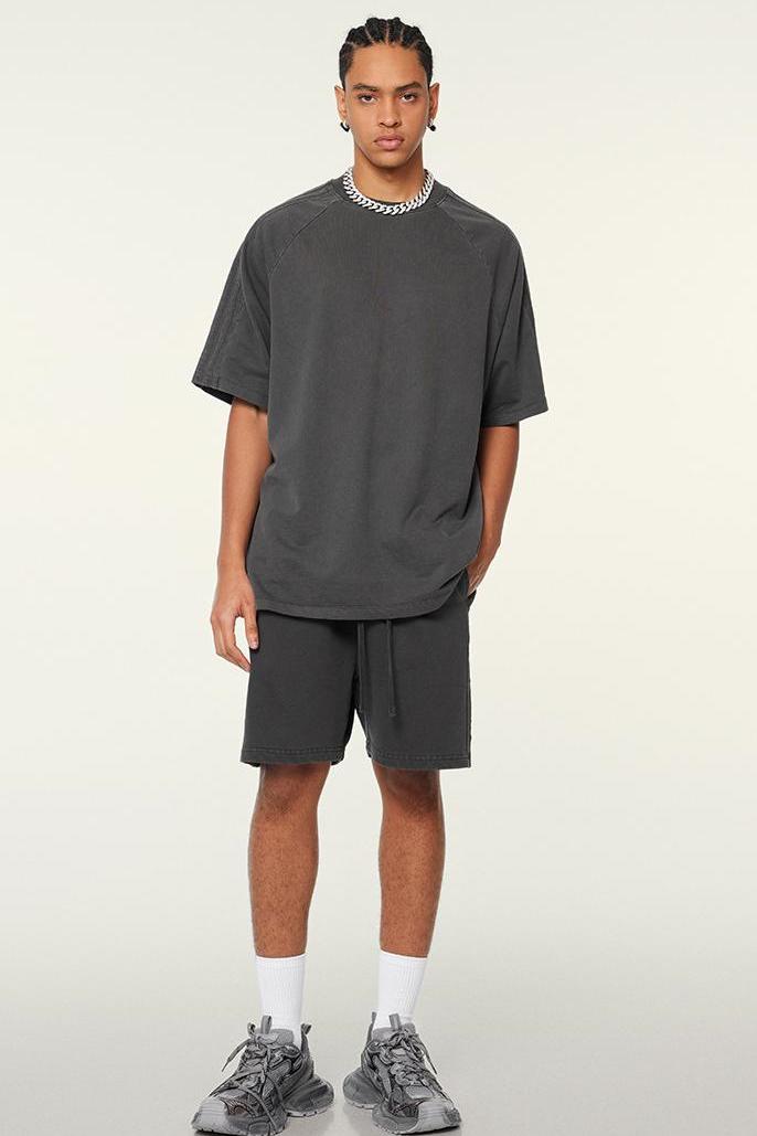 250GSM Pigment Dyed Side Stripe Tee